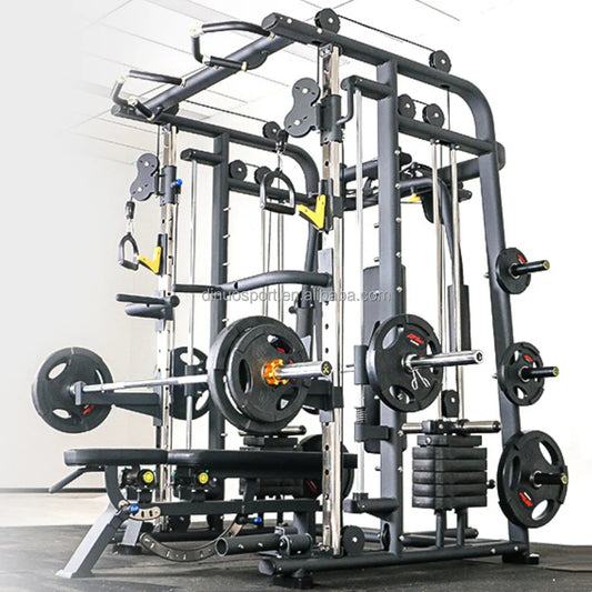 Wholesale Commercial Gym Equipment Multi Functional Pulley Cable Trainer Power Rack with Cement or Steel Weight Stacks