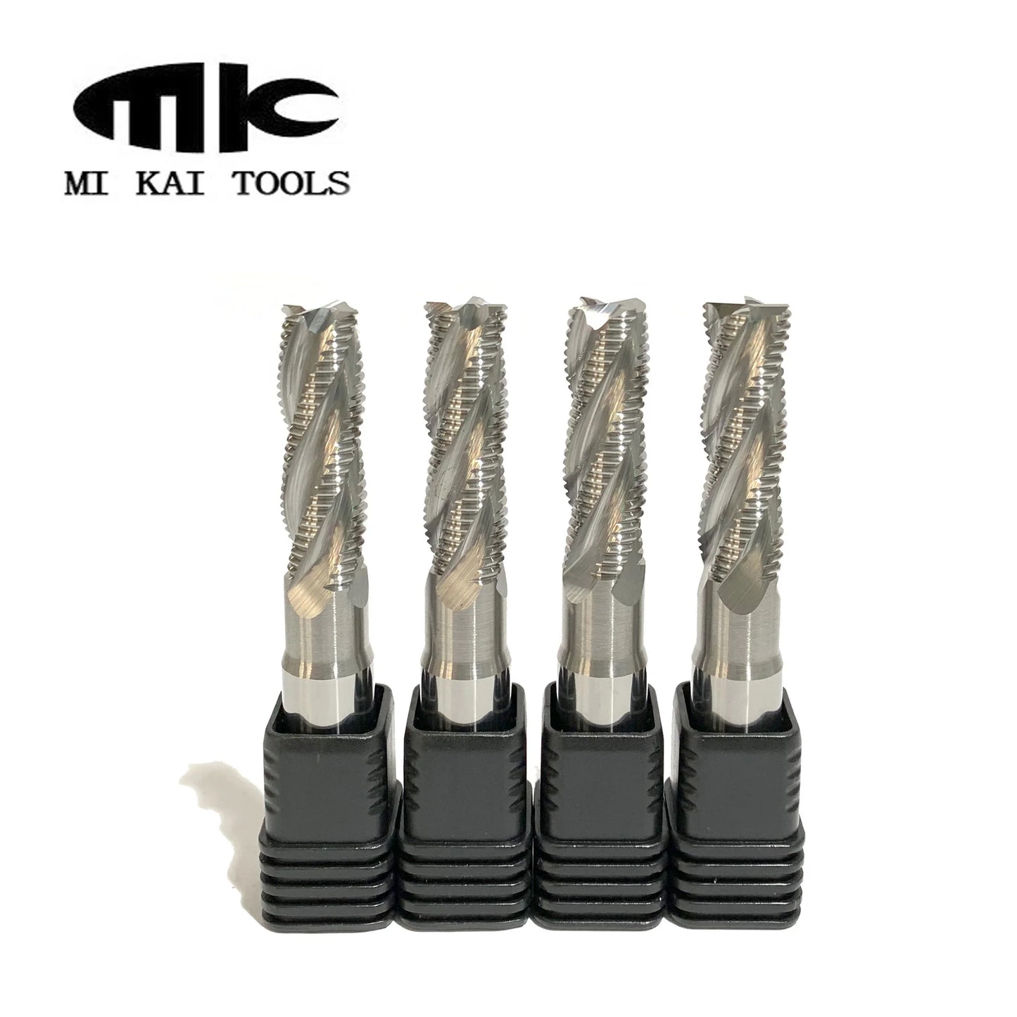 CNC Router Bits Solid Carbide Metal Working Tools 4 Flute End Mill for Aluminum