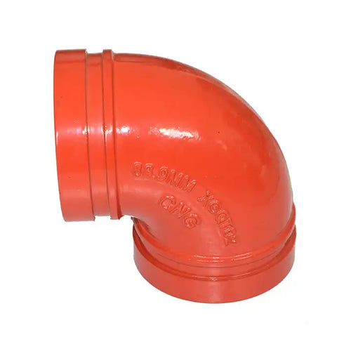 FM UL Approved 90 degree elbow grooved pipe fitting for fire fighting system