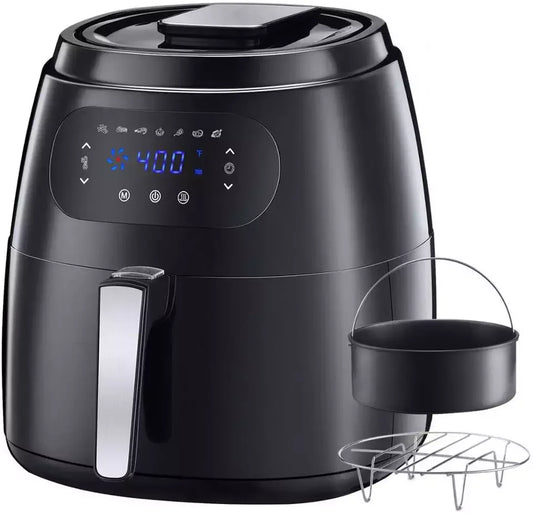 Smart Home Electric Air Fryer Non-Stick 7.5L/9.5L Large Stainless Steel Digital Basket New Hot Kitchen Appliance for Cooking