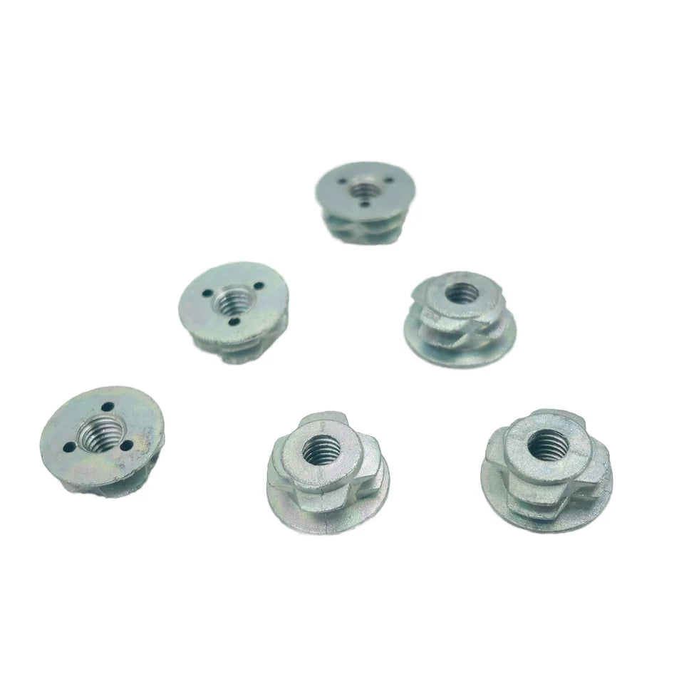 M5 & M6 Zinc Alloy Low Profile Inserts Fasteners for Secure Fastening