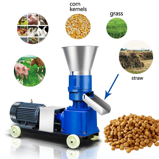 Diesel Stock Cheap Animal Poultry Animal Feed Pellet Processing Making Machines for Animal Feed