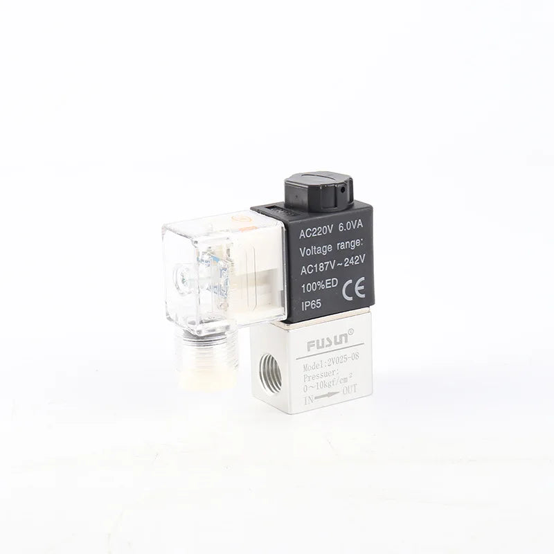 2V025-08/06 Oil-Free Silent Air Compressor Solenoid Valve Two-Position Two-Port Fluid Pneumatic Power