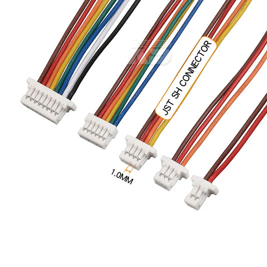 shr 3 4 5 Shr-5 Alternative 1.0mm Pitch 6 Pin Cable Jst Sh 1mm Black Jumper 5pin 6 8pin Connector 1.0 Cable Wire Assembly
