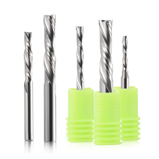 HOZLY 2 Flutes Down Cut Milling Cutter CNC Router Bit Tool for Acrylic Plywood Density Board PVC Custom ODM/OEM Support