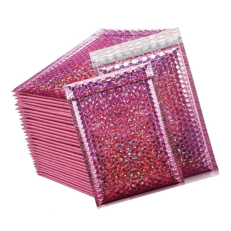 Wholesale Custom Laser Shipping Envelope Bags Holographic Bubble Mailer for Packaging