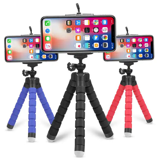 Mini Flexible Sponge Octopus Tripod Mobile Phone Holder Mobile Phone Smartphone holder for Gopros Camera Accessory