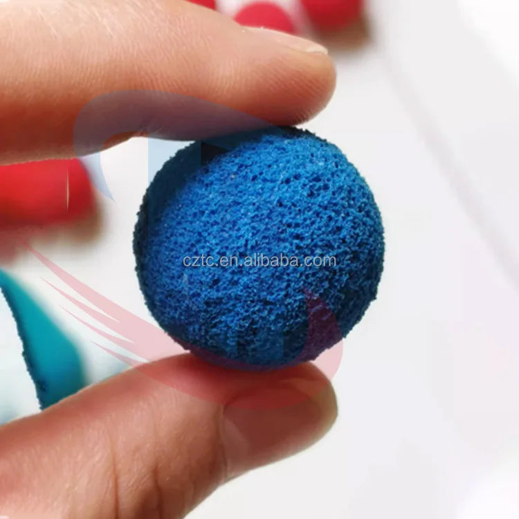 21mm 22mm 23mm Sponge Rubber Cleaning Ball Condenser Tube Cleaning Ball Carborundum Coated Ball