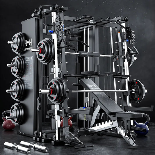 SK Home Exercise Comprehensive Training Machine Multifunction Gym Equipment Smith Machine Fitness Device Strength Training Steel
