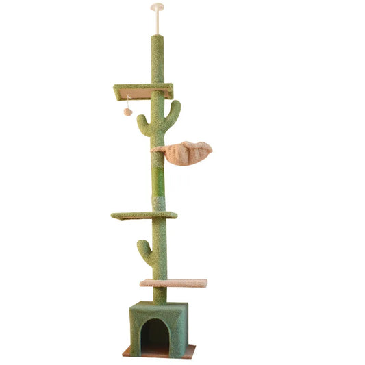 High Cat Tree House Tower Cat Climbing Scratching Post for Cats Playing