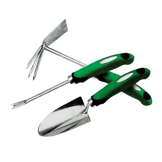 3Pcs Trowel Fork Rake Weeder Outdoor Gardening Hardware Hand Tools Kit Garden Tool Sets