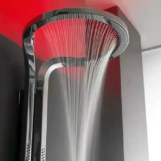 Modern Creative Waterfall Shower Head Mixer Set Rainfall Shower Panel System