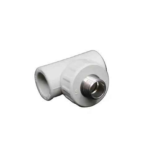 PPR-C TEE ROUND ( MALE THREADED ) PIPE FITTINGS PLUMBING MATERIALS DIN HIGH QUALITY CUSTOMIZED 20MM, 25MM, 32MM