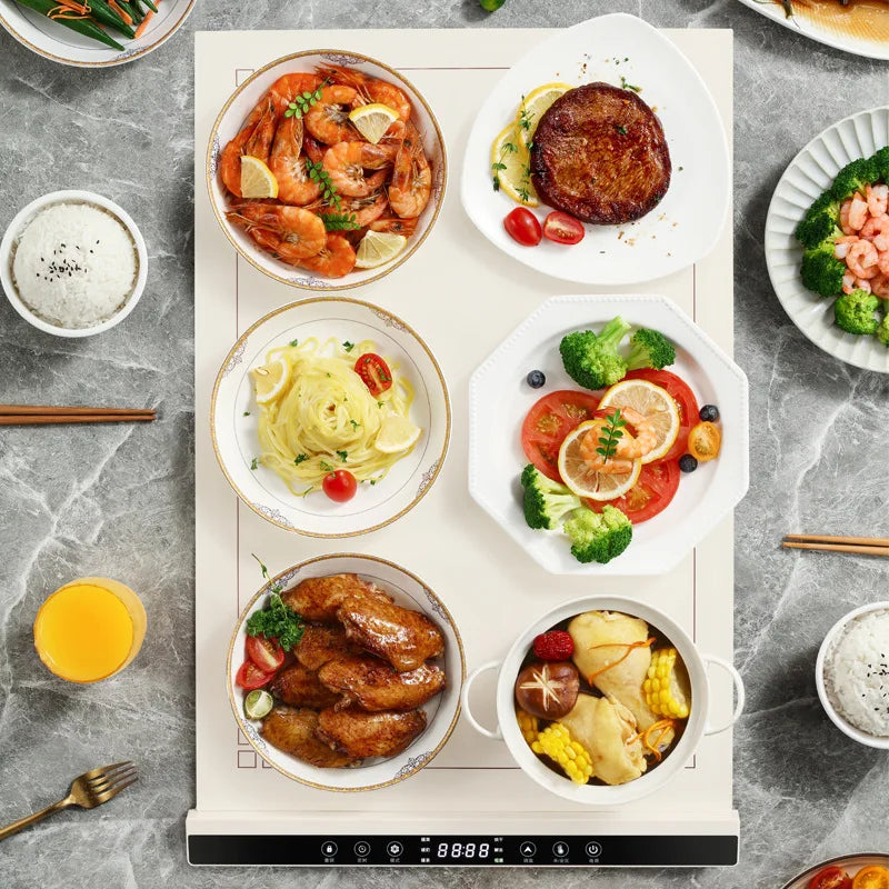 110/220V Voltage Extra Large Foldable Silicone Food Electric Warmer Warming Tray Adjustable Temperature Dish Warming Plate