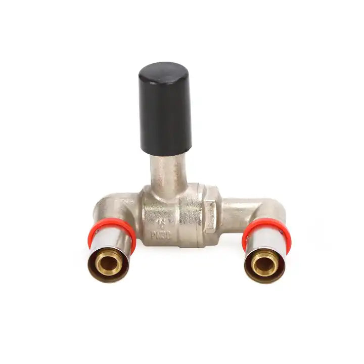 Floor Heat System Multilayer Pexalpex Pipe Using Buried Brass Two Heads Ball Valve