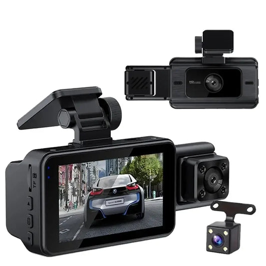 Hot Selling 3 Channel Dashcam 360 Front and Rear HD Wide Angle Night Vision Car Recorder