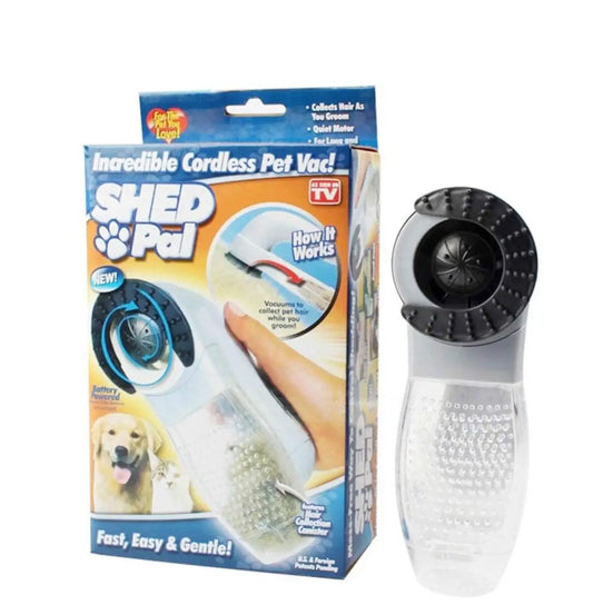 Portable Pet Grooming Vacuum Quiet Shedding Brush for Dogs and Cats Removes Hair Easily