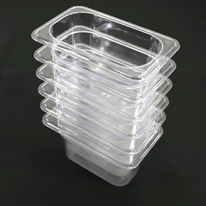 Kitchen Equipment Clear Plastic Polycarbonate Storage Transport PC GN Gastronorm Food Pan