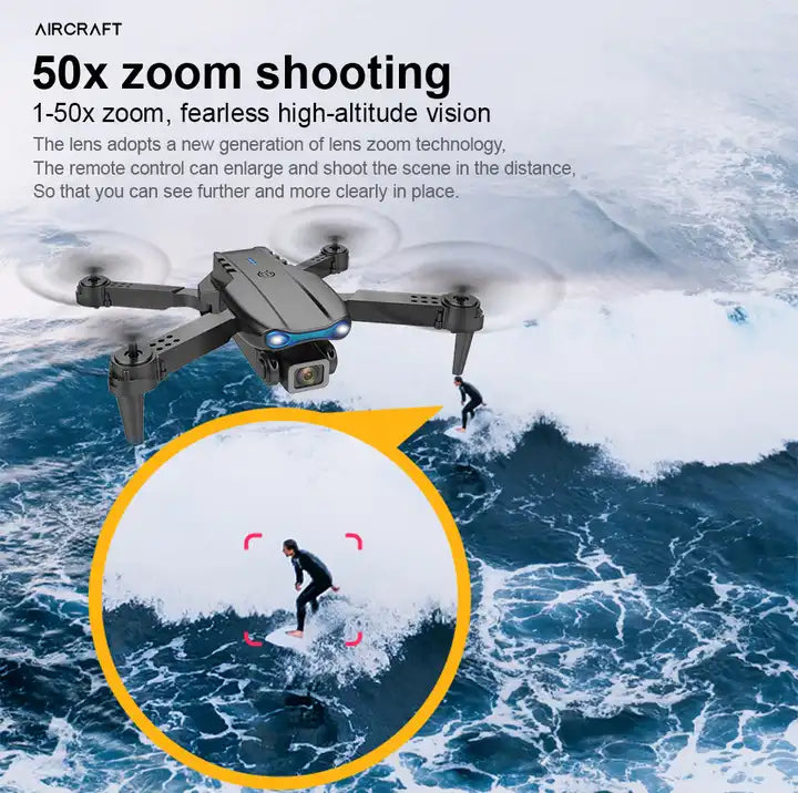 Mini Drone E99 Pro With 4k Uav Camera And Gps Long Range 2.4g Remote Control Foldable 360 Flip Headless