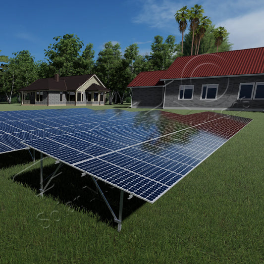 Solar Farm Agricultural System Solar PV Ground Mounting System Solar Power Farm