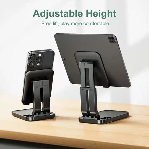 Phone Holder Portable Tablet Stand Adjustable Height Foldable Cell Phone Holder