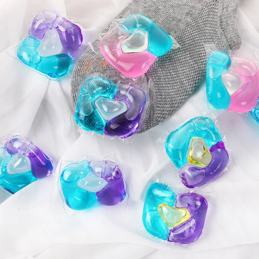 Factory Supply 3-in-1 Laundry Detergent Pods Lasting Fragrance Washing Ball Machine Disposable Liquid Laundry Detergent Pods