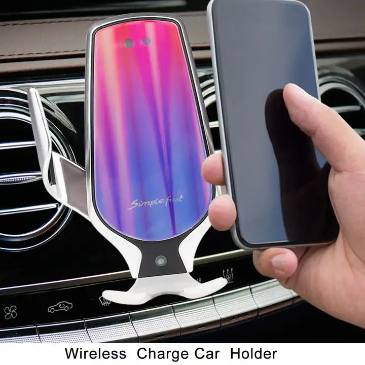 Universal models Infrared sensor mobile phone wireless charging +car holder Vent bracket