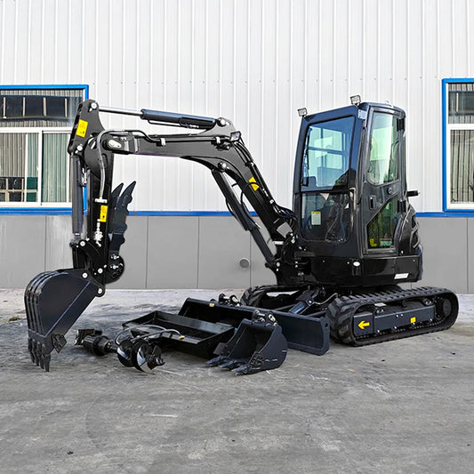 Free Shipping 3 Ton 2.5 Ton CE EPA Kubota Engine Farm Cabin Mini Digger Small Hydraulic Crawler Mini Excavator 2 Ton for Sale