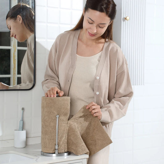 75Pack Tear Away Microfiber Roll Cleaning Towels, Reusable and Washable Cloths, for Car, House
