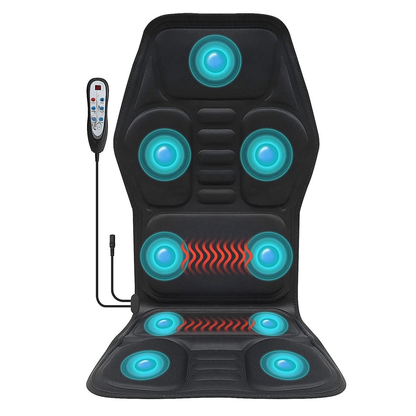 2025 Multifunctional Back Massager with Heat,Shiatsu Massage Chair Pad Deep Kneading Full Back Massage Cushion for Shoulder Back