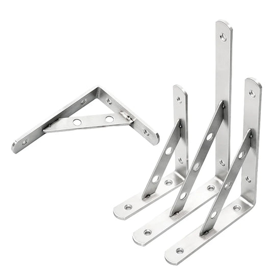 Factory Price Heavy Duty Stainless Steel Wall Mounted Triangle Floating Bracket Widely Used for Shelf Screws