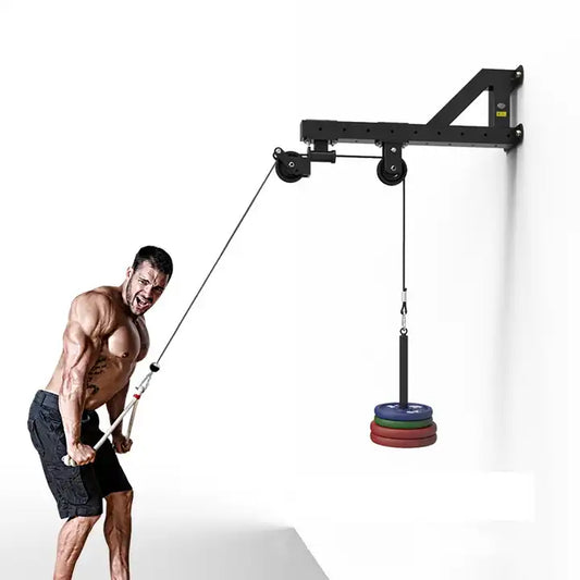 Wall Mounted Squat Rack Cable Station Gym