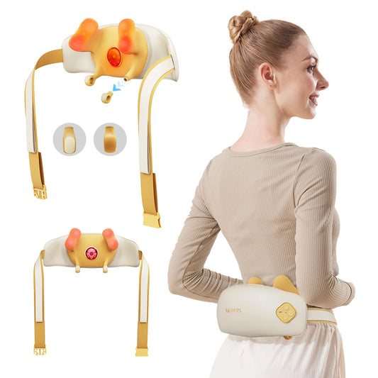 Electric Smart Wireless Shiatsu Full Body Kneading Neck and Back Massager Pillow Neck Massage Part With Heat