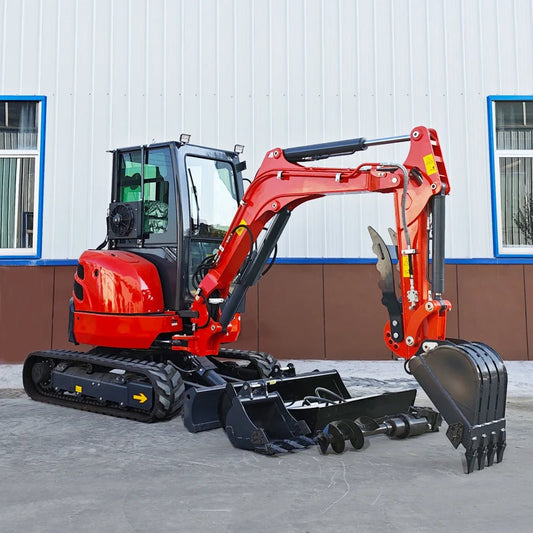 Free Shipping CE EPA Home Farm Kubota Engine 1.7Ton 2Ton 3.5Ton Cabin Small Crawler Digger Micro Bagger Mini Excavator
