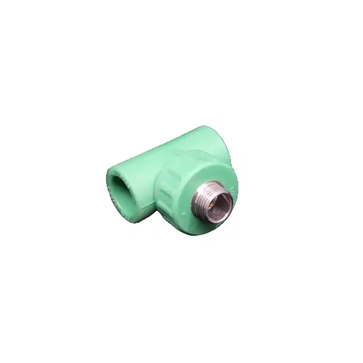 PPR-C TEE ROUND ( MALE THREADED ) PIPE FITTINGS PLUMBING MATERIALS DIN HIGH QUALITY CUSTOMIZED 20MM, 25MM, 32MM