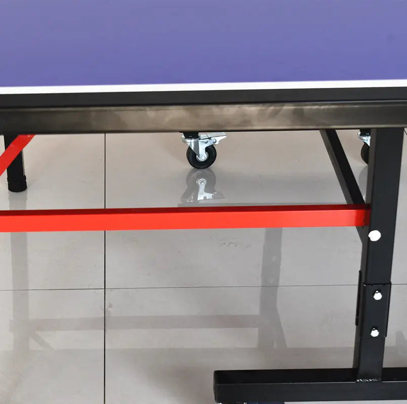 HDF Indoor Training 15mm Professional Pingpong Table with Casters Foldable Movable Table Tennis Tables