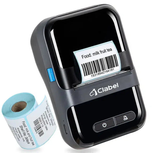 JR Portable Thermal Label Printer, 220B Bluetooth USB Connection for Home, Restaurant, Courier, Storage, Etc.