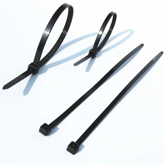 Factory Direct Sales of 1.8x100mm Nylon 66 Cable Ties, Self-locking Plastic Cable Clamps, and Wire Binding OEM Wholesale