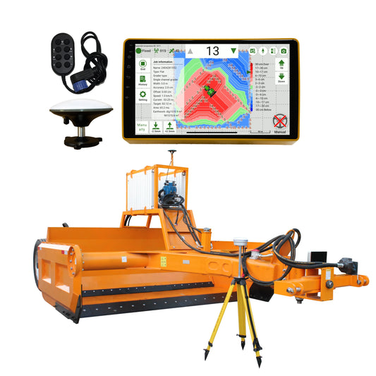 3.8 Meters GPS Hydraulic Soil Transport Scrapers Wheeled Earthmovers for Farm Farmland Agriculture Grader Land Leveler