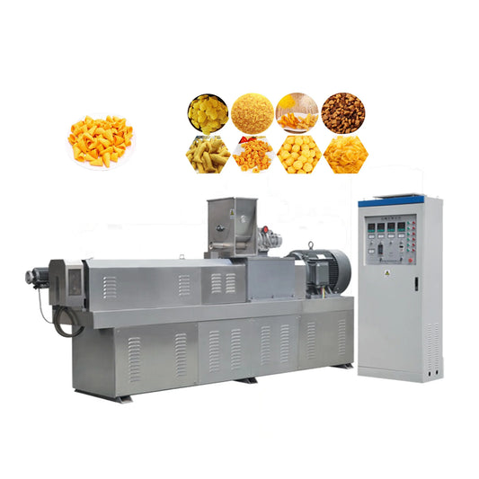 Small Automatic Cereal Puffing Cereals Wheat Flakes Rice Cake Quinoa Food Corn Snacks Making Machine