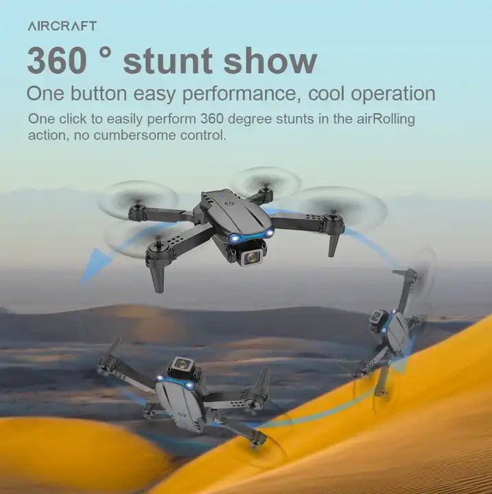 Mini Drone E99 Pro With 4k Uav Camera And Gps Long Range 2.4g Remote Control Foldable 360 Flip Headless