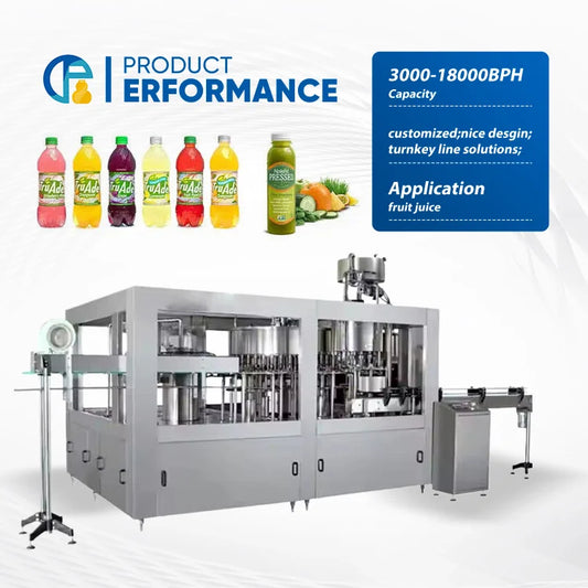 Complete Full Automatic Fresh Fruit Juice Processing Line / Drink Production Line / Juice Filling Machine