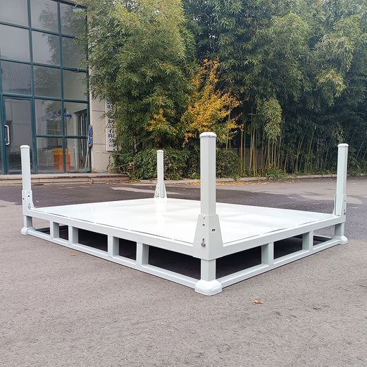 Heavy Duty Foldable Q235 Folding Stackable Steel Pallet Storage Container Cargo & Storage Equipment