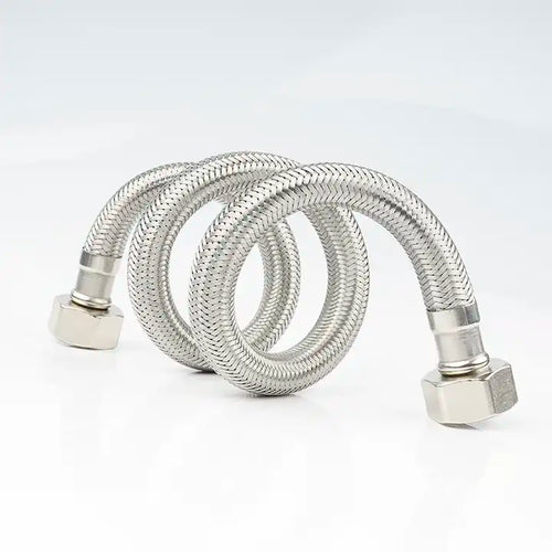 Stainless Steel Bathroom Basin Water Heater Connector Flexible Braided Plumbing Hoses