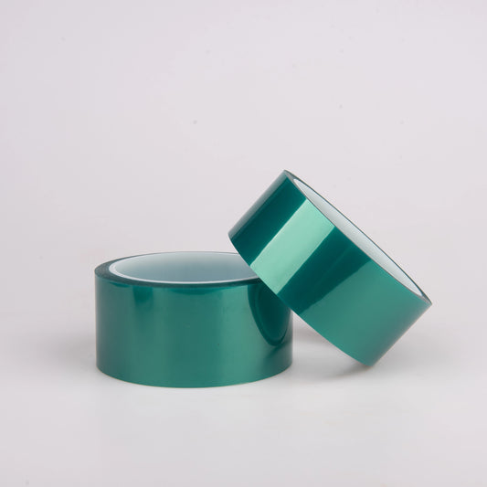 High Temperature Resistant Green PET Polyester Masking Packaging Tape for Sublimation Single Silicone Heat Resistant Thermal