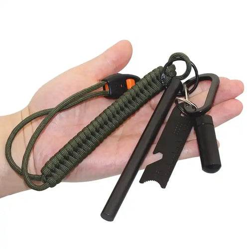 Steel Fire Starter Survival Kit for Camping Hiking