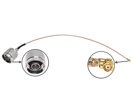 Custom 25cm Length RG178 Cable N Male to UFL Female Connector RG178 Jumper