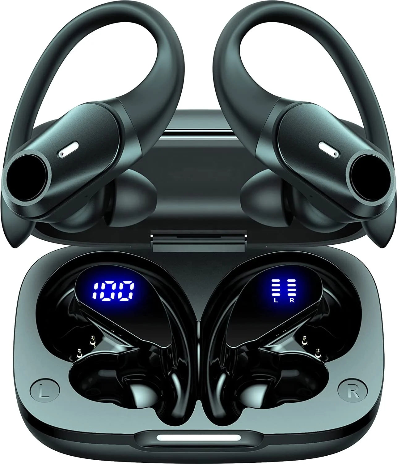 Hot Sale New Product Private Mold T59 Waterproof TWS Wireless Sports Earphone Bluetooths V5.3 Earbuds Headphone with Ear Hook