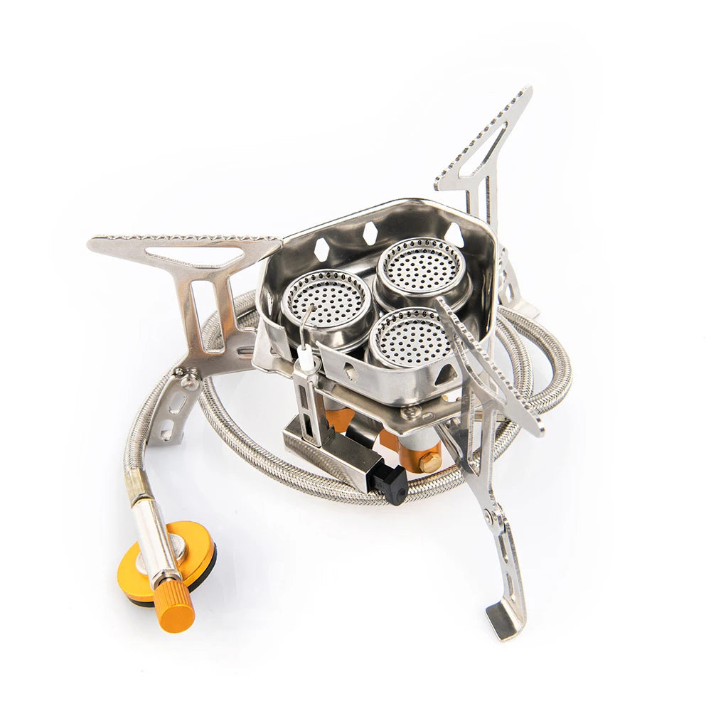 Outdoor Recreation Tourism Supplies Camping Tourist Burner Portable Camping Stove Picnic Barbecue 6800W Gas Stove Cookware