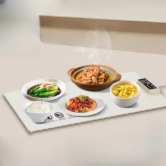 Electric Silicone Warming Tray Folding Plate Food Warming Board Portable Food Warmer for Parties Home Travel